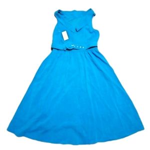 NEW Donna Ricco Portrait Collar A-Line Dress